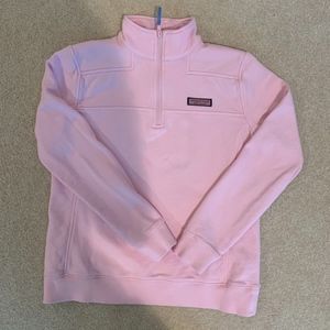 Pink Vineyard Vines Quarter Zip Pullover (2019)